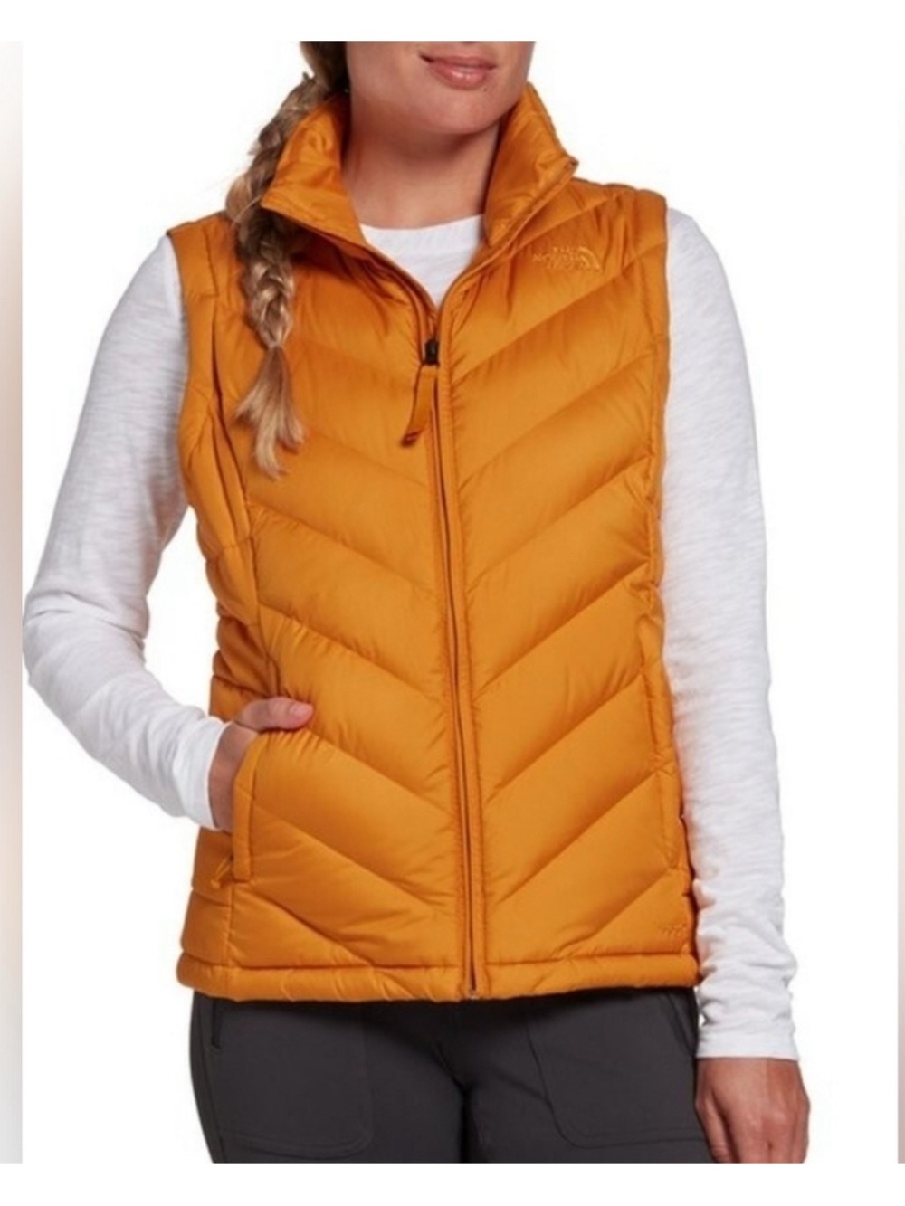 The North Face Women's 550 Down Filled Alpz 2.0 Vest Citrine Yellow sz XS